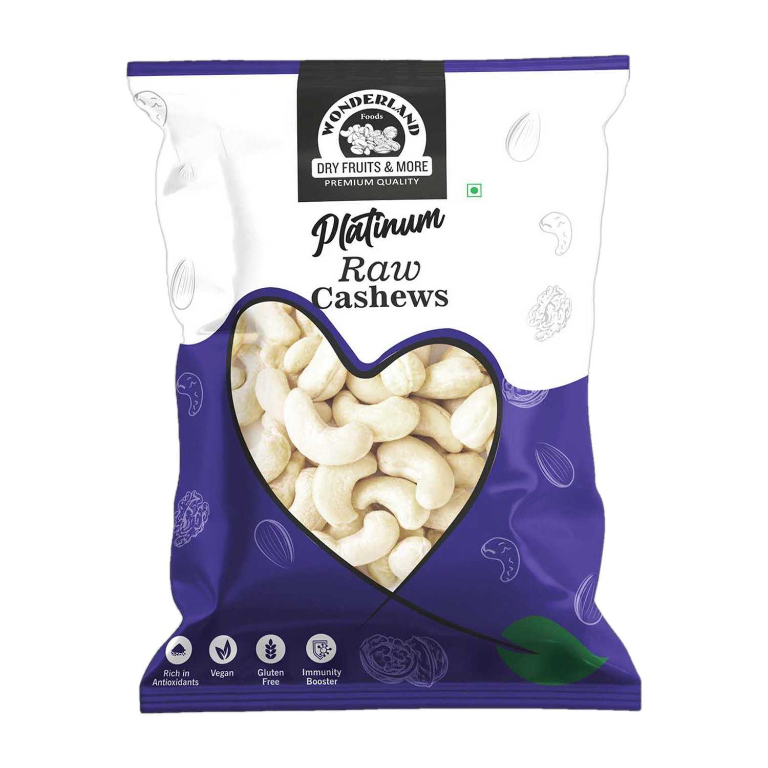 WONDERLAND Premium Raw Cashew White (1 Kg) Cashews