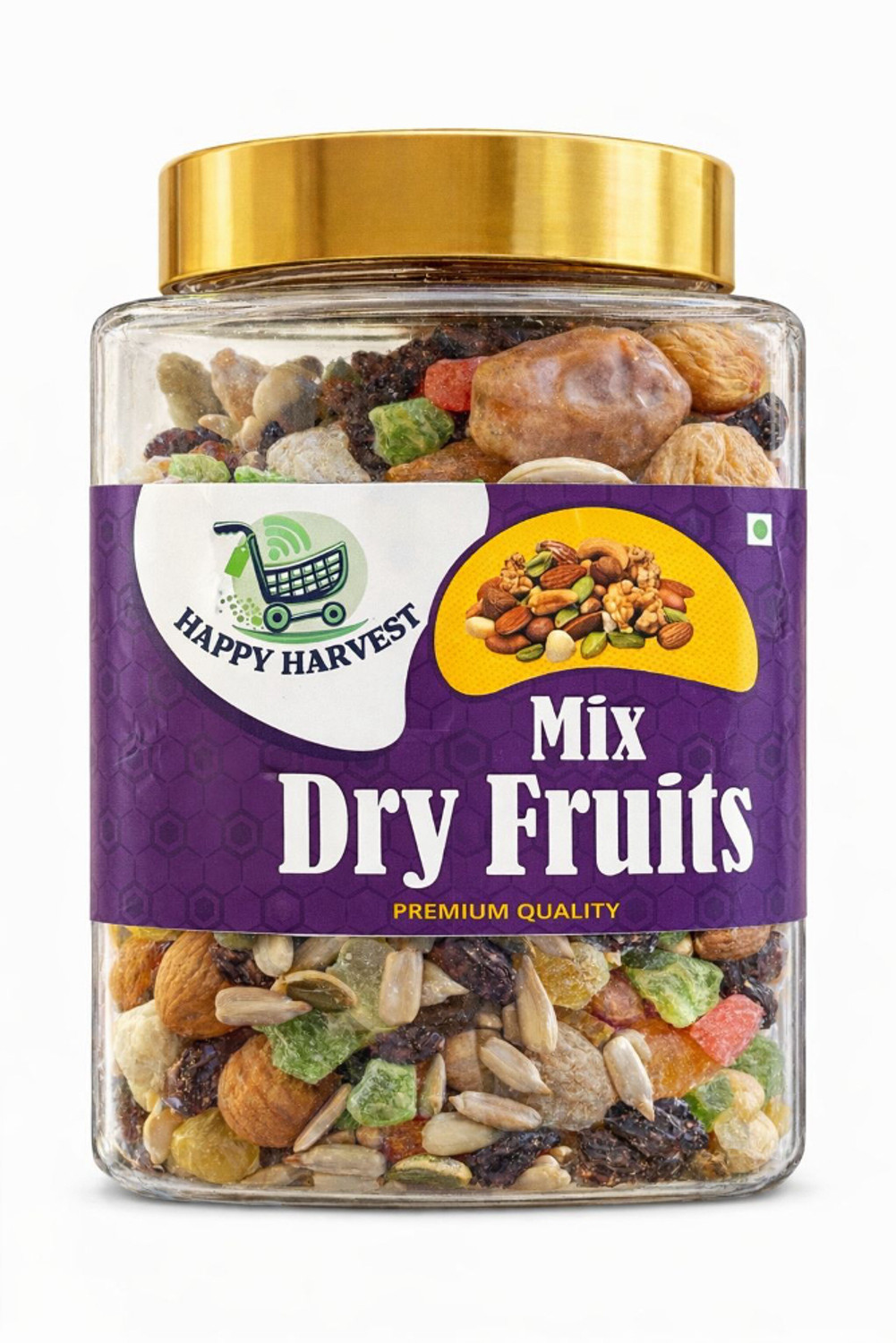 Image of GROCERY HARVEST Gourmet Crunchy Nut Mix Natural Energy Tasty Munch Assorted Seeds & Nuts (1 x 1000 g)