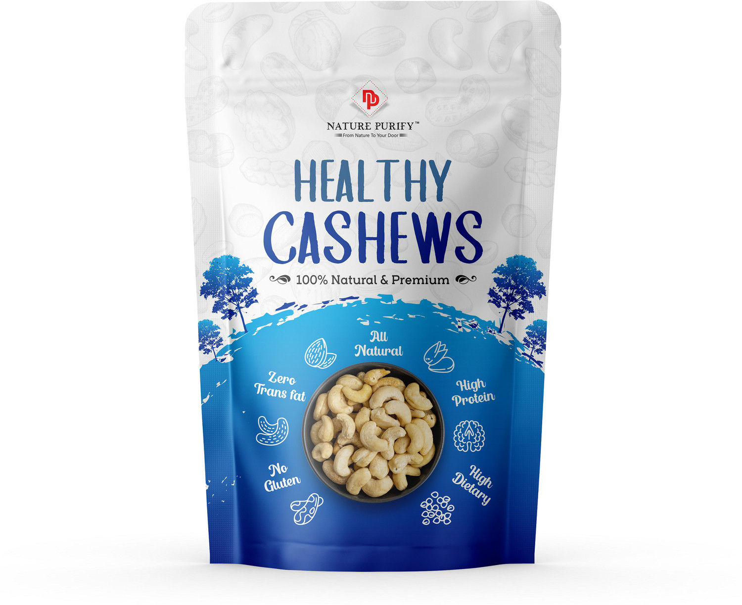 Image of Nature Purify Natural Californian Walnut Kernels ( Akhrot Giri ) Walnuts (1 x 250 g)