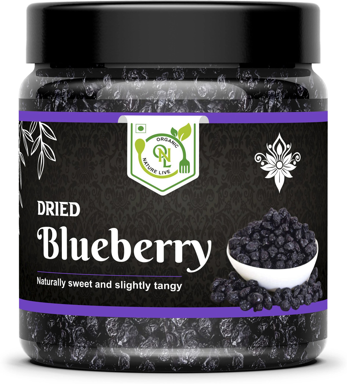 Image of Nature Aahar Blueberry Plum Dry Fruits | Dried Blueberry| Natural Blue Berry, Dried Fruits Blueberry (1 x 250 g)