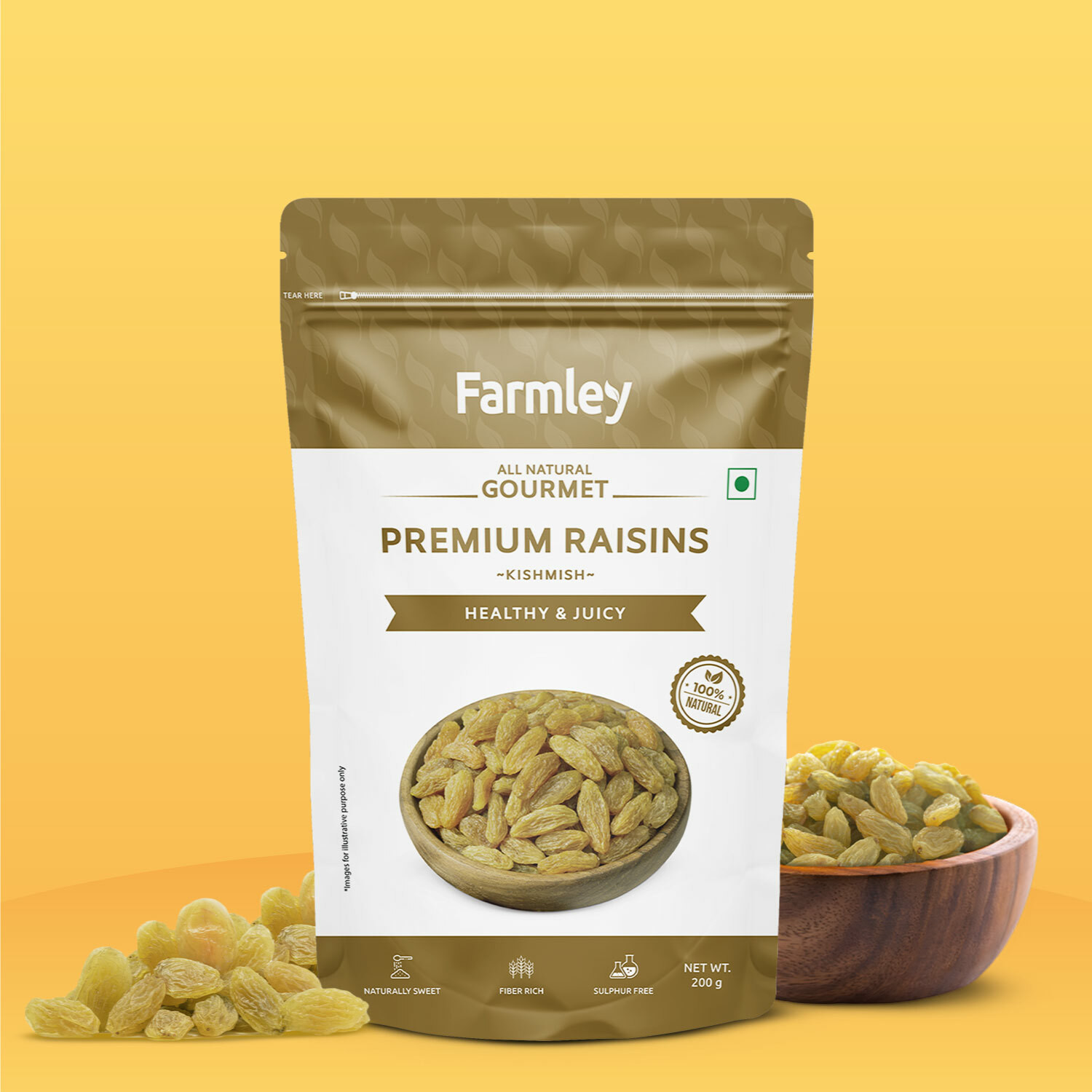 Farmley Premium Raisin Long Standee Pouch Raisins - Price History