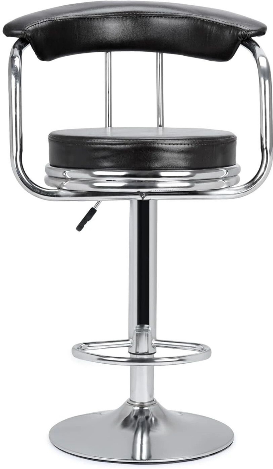 Ayush Traders Bar Chair Adjustable & 360 Revolving | for Kitchen, Office, Shops & Dinning Leatherette Study Arm Chair