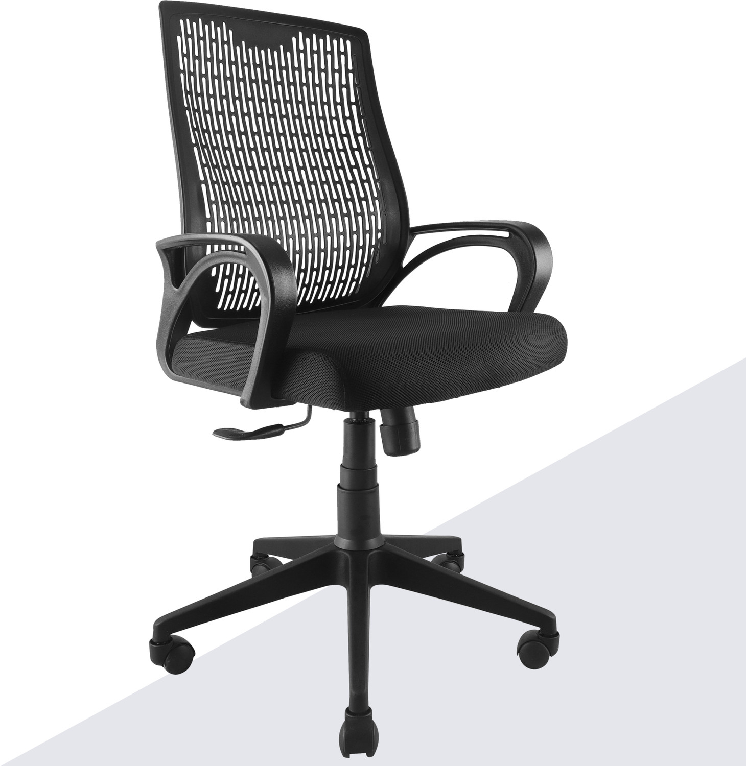 Image of MAESTRO Comfortable Fabric, Mesh Office Executive Chair Fabric Office Adjustable Arm Chair (Black, DIY(Do-It-Yourself))