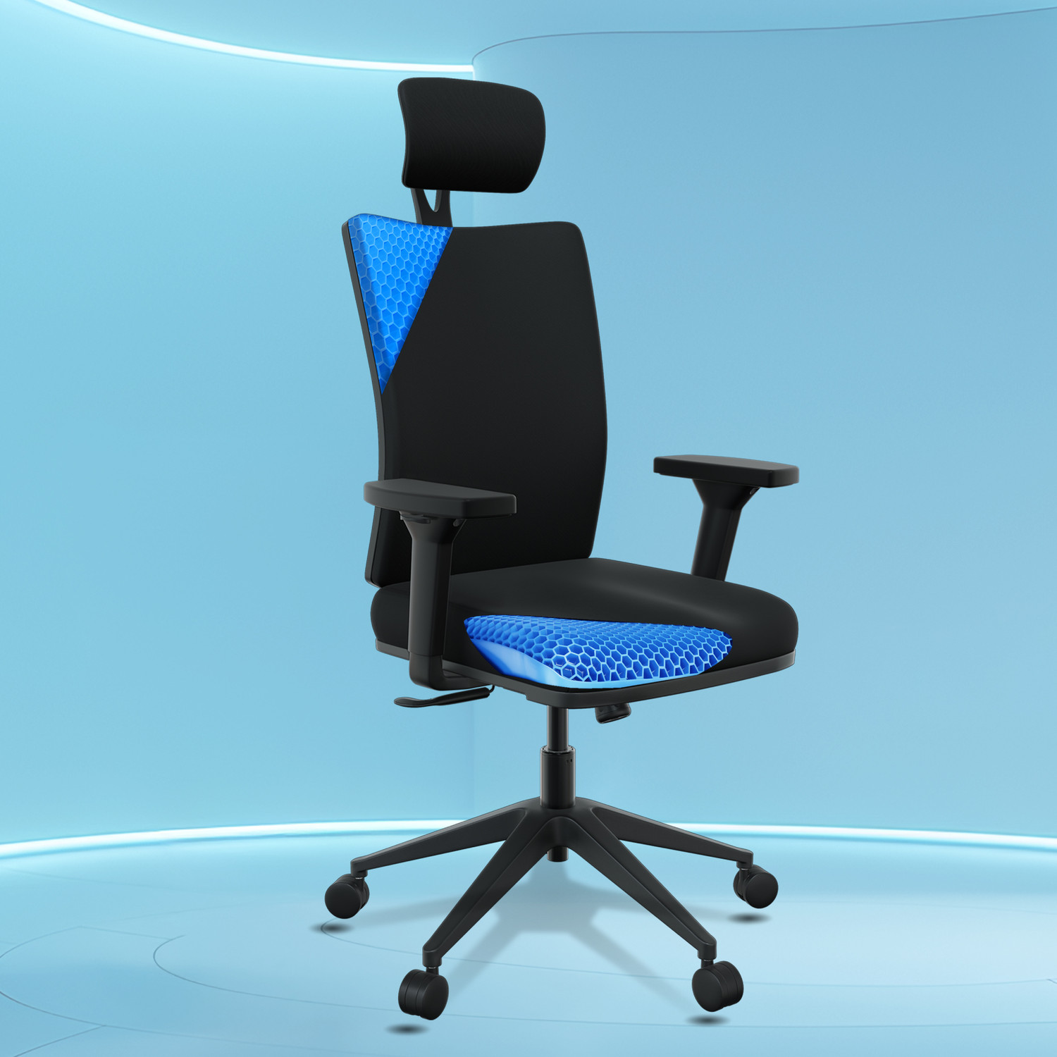 The Sleep Company Onyx SmartGRID Orthopedic Chair Nylon Office Executive Chair