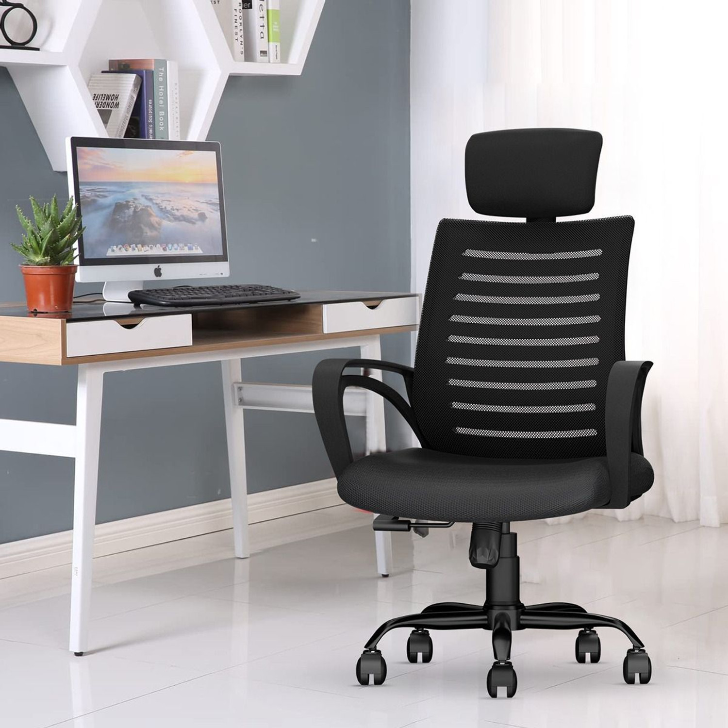 CELLBELL Desire C104 High Back Fabric, Mesh Office Executive Chair