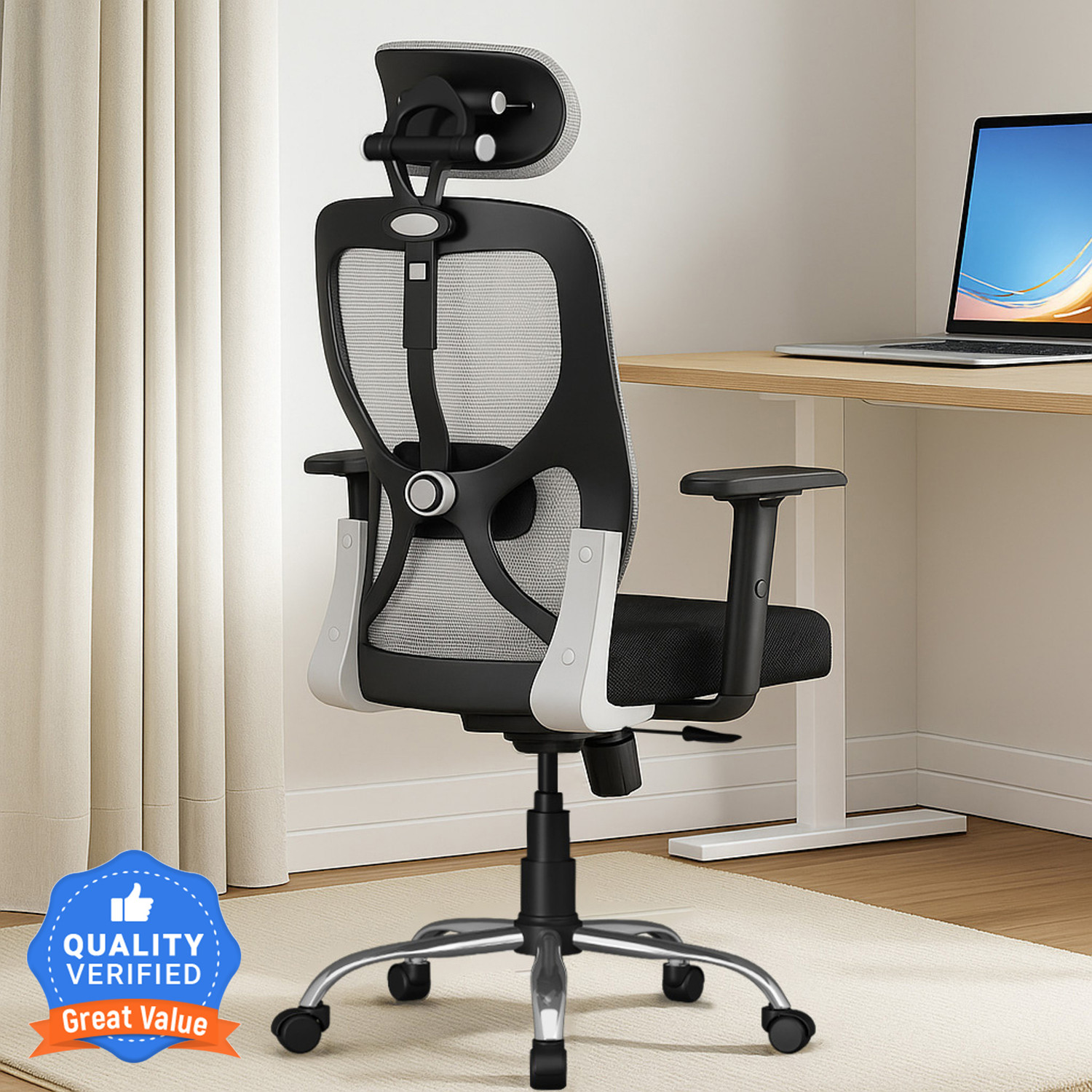 SEATFIT Matrix Ergonomic with Height Adjustable Handrest and Locking M