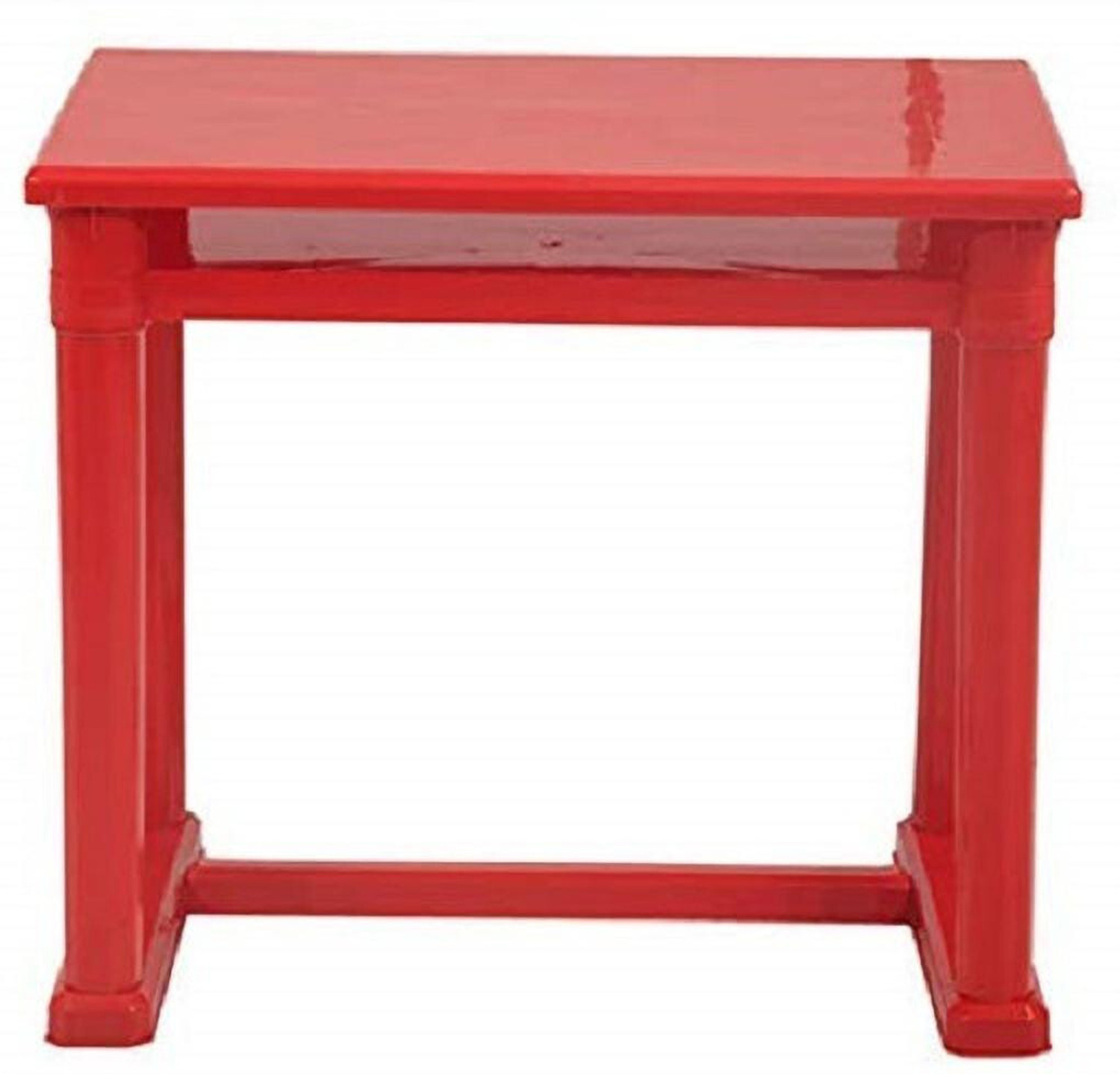 Image of Supreme Plastic Study Table (Free Standing, Finish Color - RED, DIY(Do-It-Yourself))