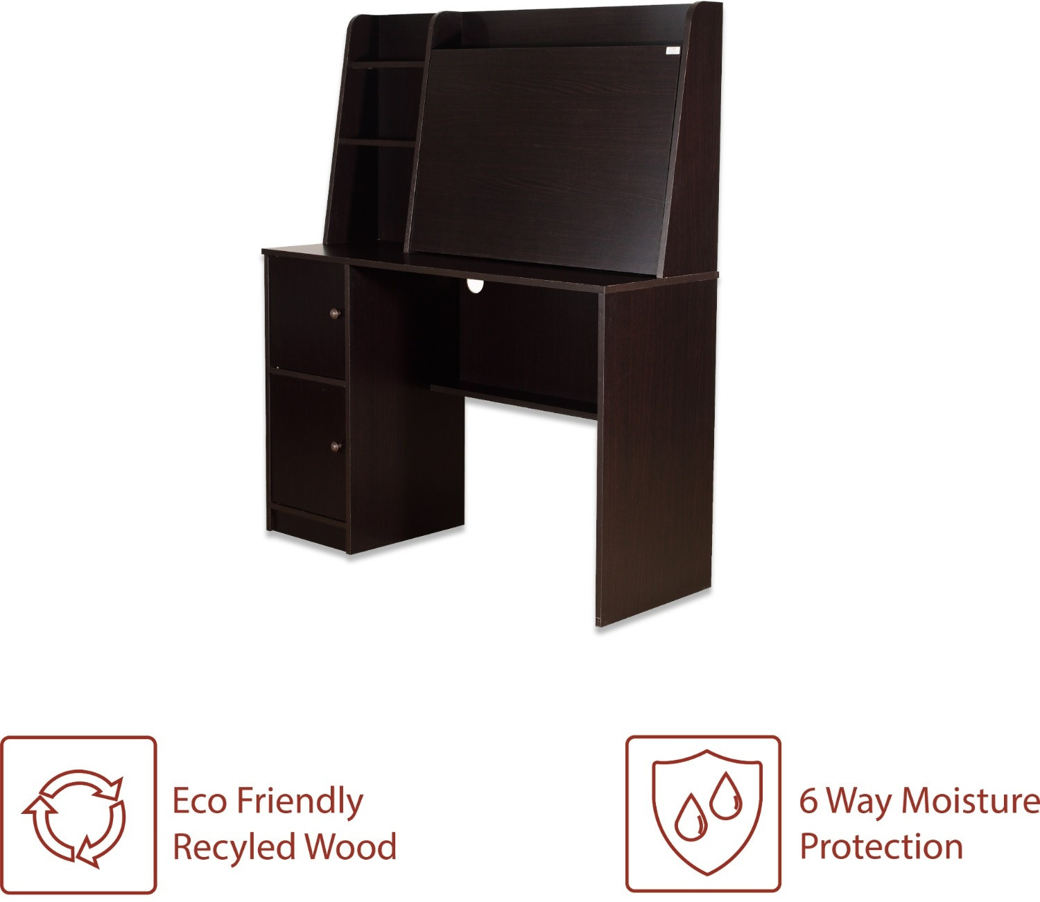 Flipkart Perfect Homes Dalton Engineered Wood Study Table (Free Standing, Finish Color