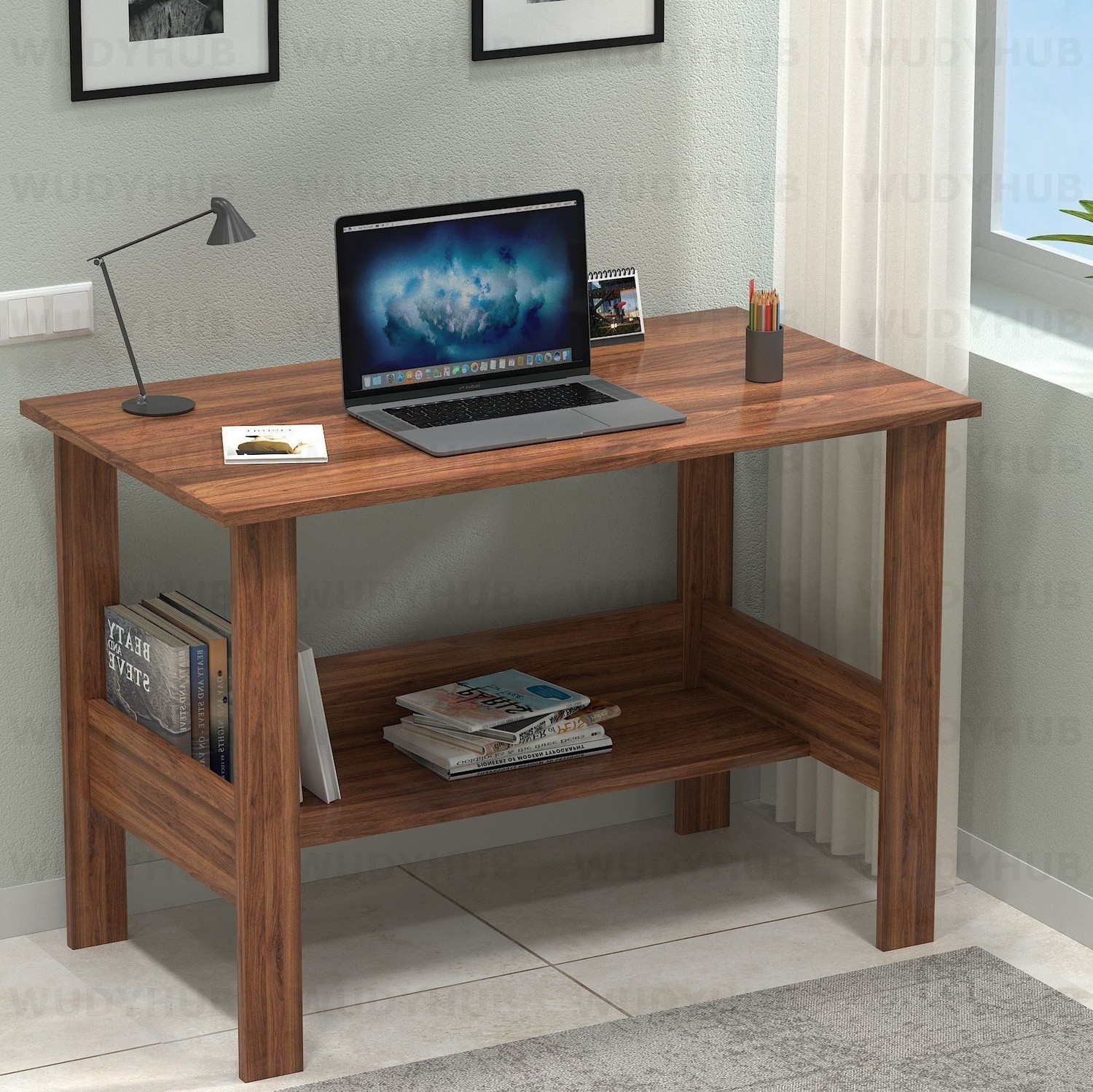 Image of Supreme Plastic Study Table (Free Standing, Finish Color - RED, DIY(Do-It-Yourself))