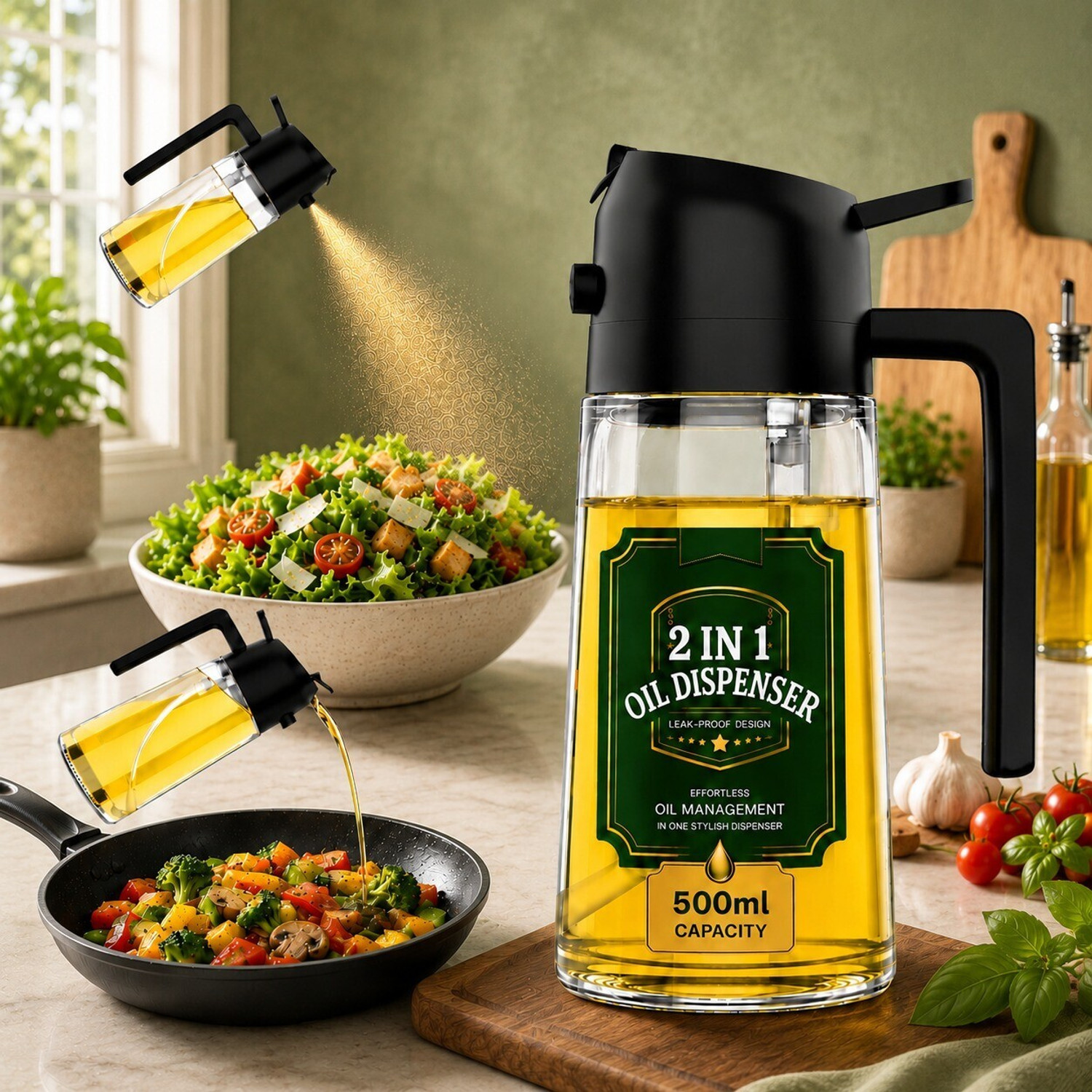 Image of OTIZ 500 ml Cooking Oil Dispenser (Pack of 1)