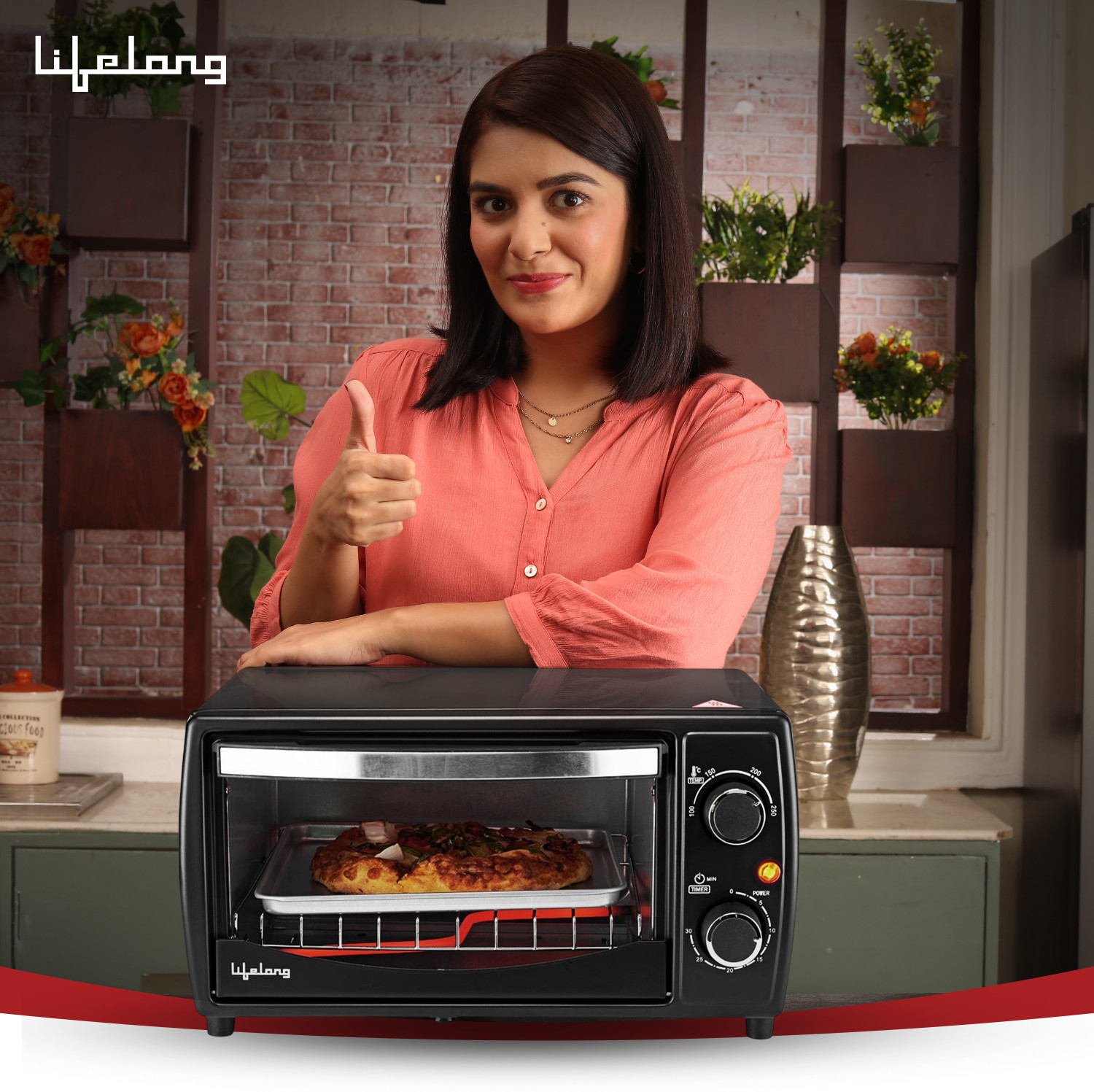 Image of Lifelong 10-Litre Oven Toaster Grill (OTG)