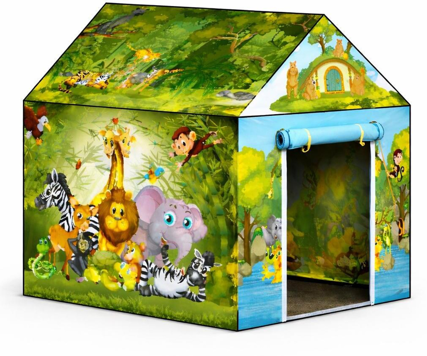 Image of SANGANIENTERPRICE Kids Play Tent House for 3 to 10 Years Old Girls and Boys (Multicolor)