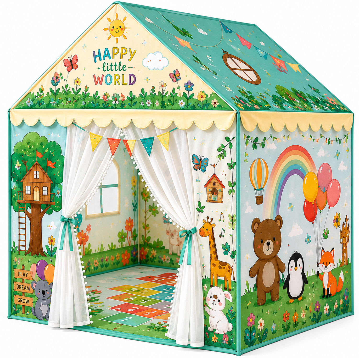 Image of SANGANIENTERPRICE Kids Play Tent House for 3 to 10 Years Old Girls and Boys (Multicolor)