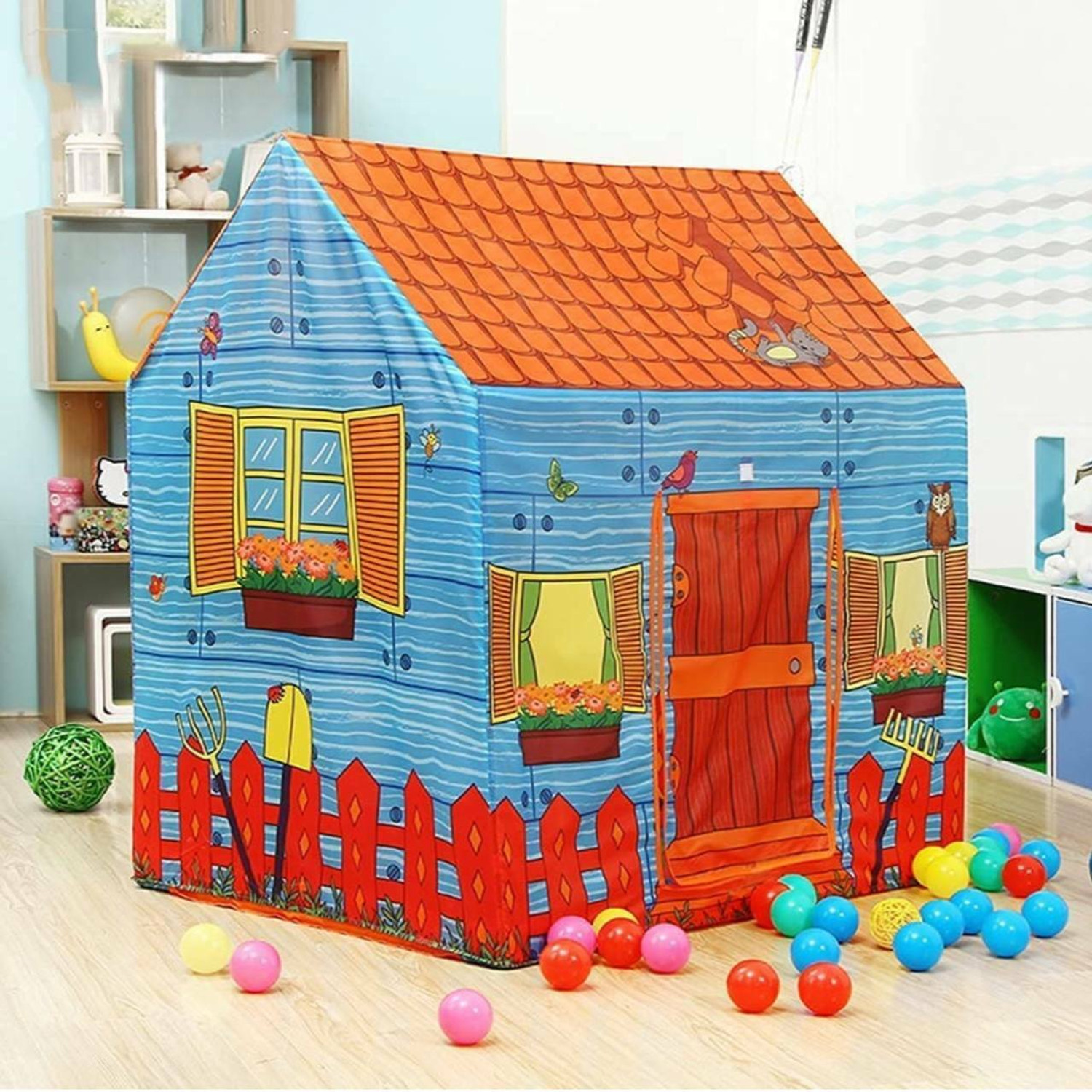 Image of D S ENTERPRISE Farm House Tent Farm Tent Jumbo Play Tent for Kids