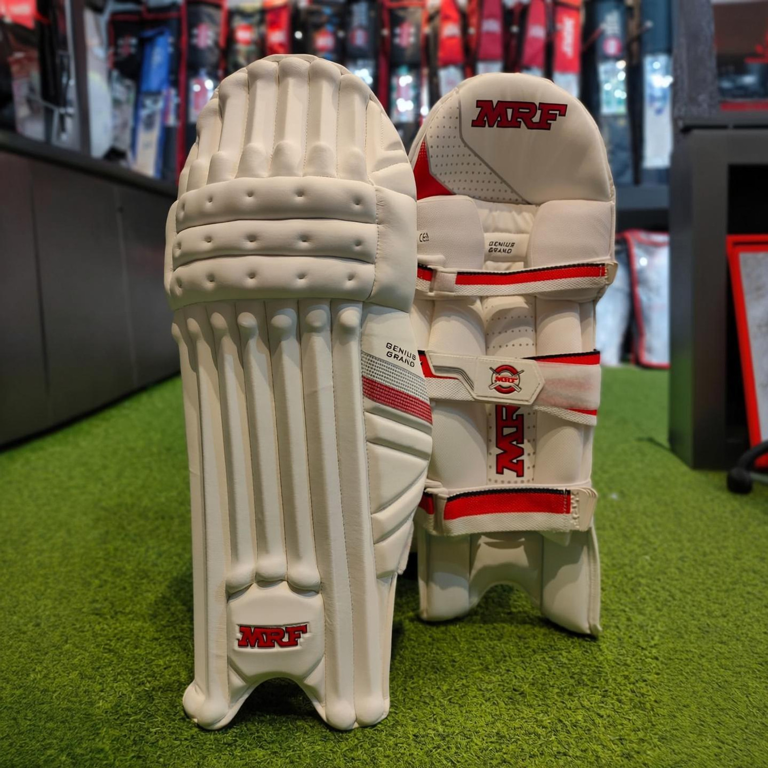 Levlon PRO+ FULL SIZE Men's (39 - 43 cm) Batting Pad (White, Men, Wome