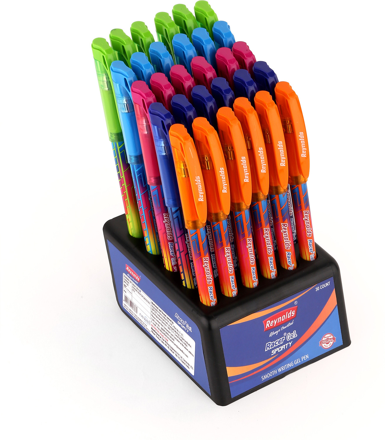 Reynolds Racer Gel Sporty Gel Pen Pack of 30 Blue Price History