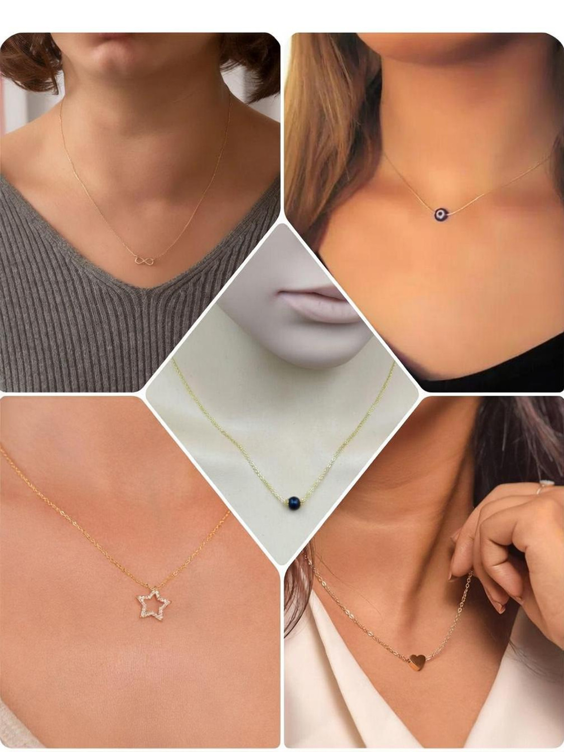 Image of ELCETRATD JEWELLERY Gold-plated Pearl Alloy Pendant Set