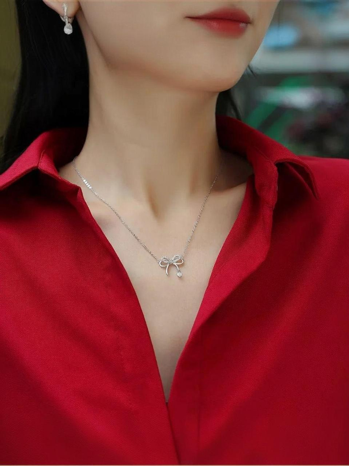 Image of ELCETRATD JEWELLERY Gold-plated Pearl Alloy Pendant Set