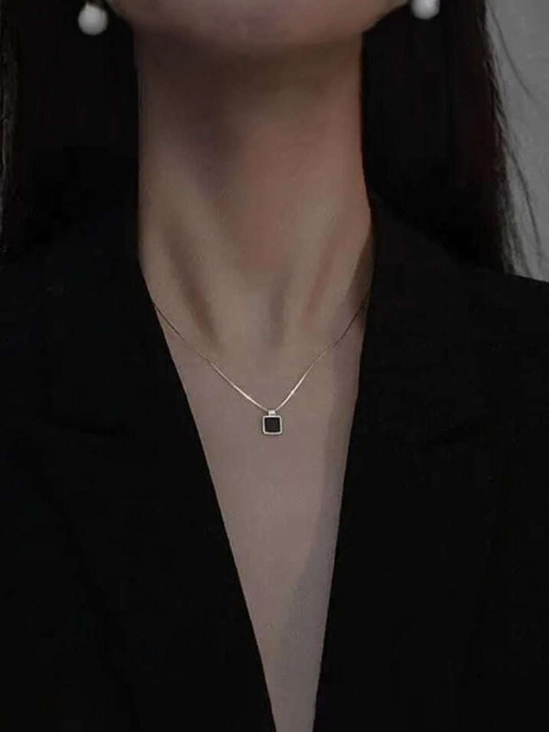 Image of ELCETRATD JEWELLERY Gold-plated Pearl Alloy Pendant Set