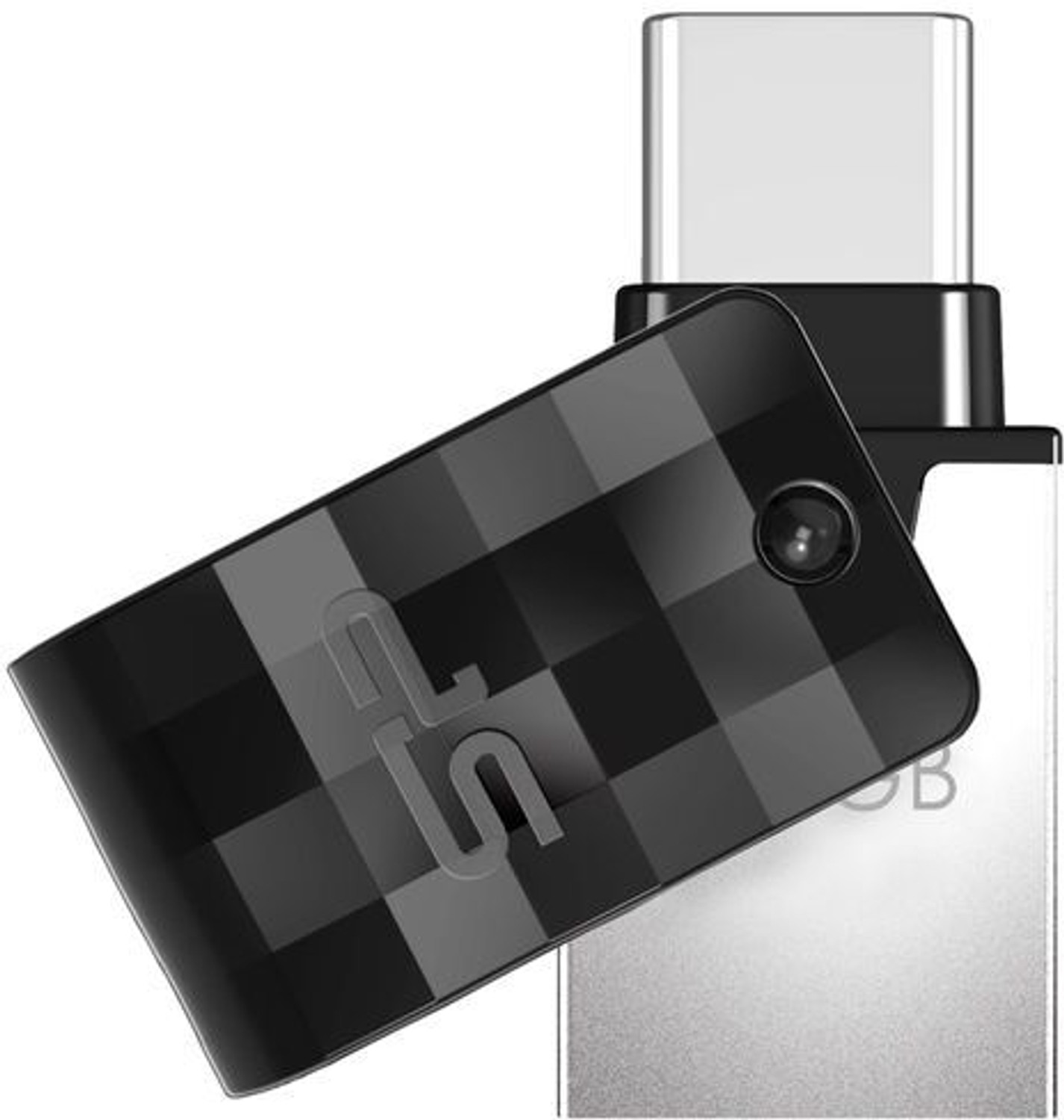 Image of Getmor computer and mobile storage type-C and usb type-A 2 TB OTG Drive Compatible with Desktop Computer, Laptop, Mobile, Television, Audio Player USB 3.0 Metal Case (Silver, Type C)