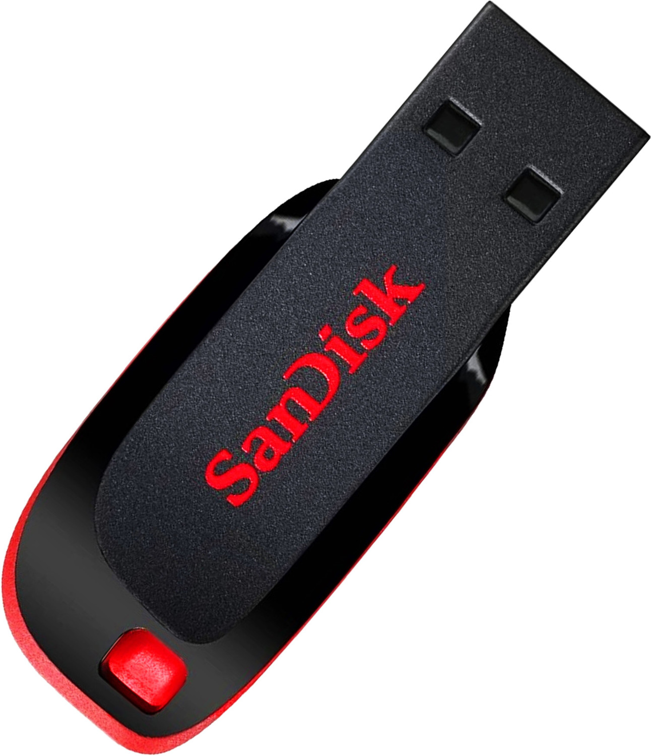 Image of SanDisk Pendrive 64GB USB 2.0 64 GB Pen Drive Compatible with Laptop, Audio Player, Mobile, Desktop Computer, Tablet, Television USB 2.0 Plastic Case (Black, Red)
