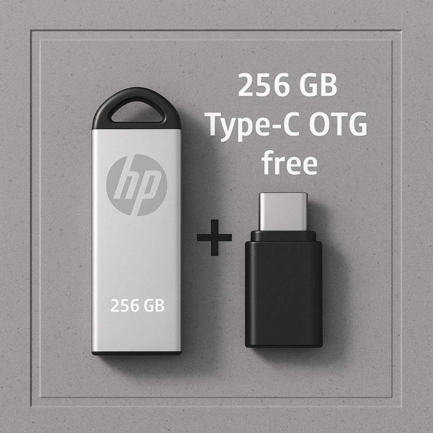 Image of Getmor computer and mobile storage type-C and usb type-A 2 TB OTG Drive Compatible with Desktop Computer, Laptop, Mobile, Television, Audio Player USB 3.0 Metal Case (Silver, Type C)