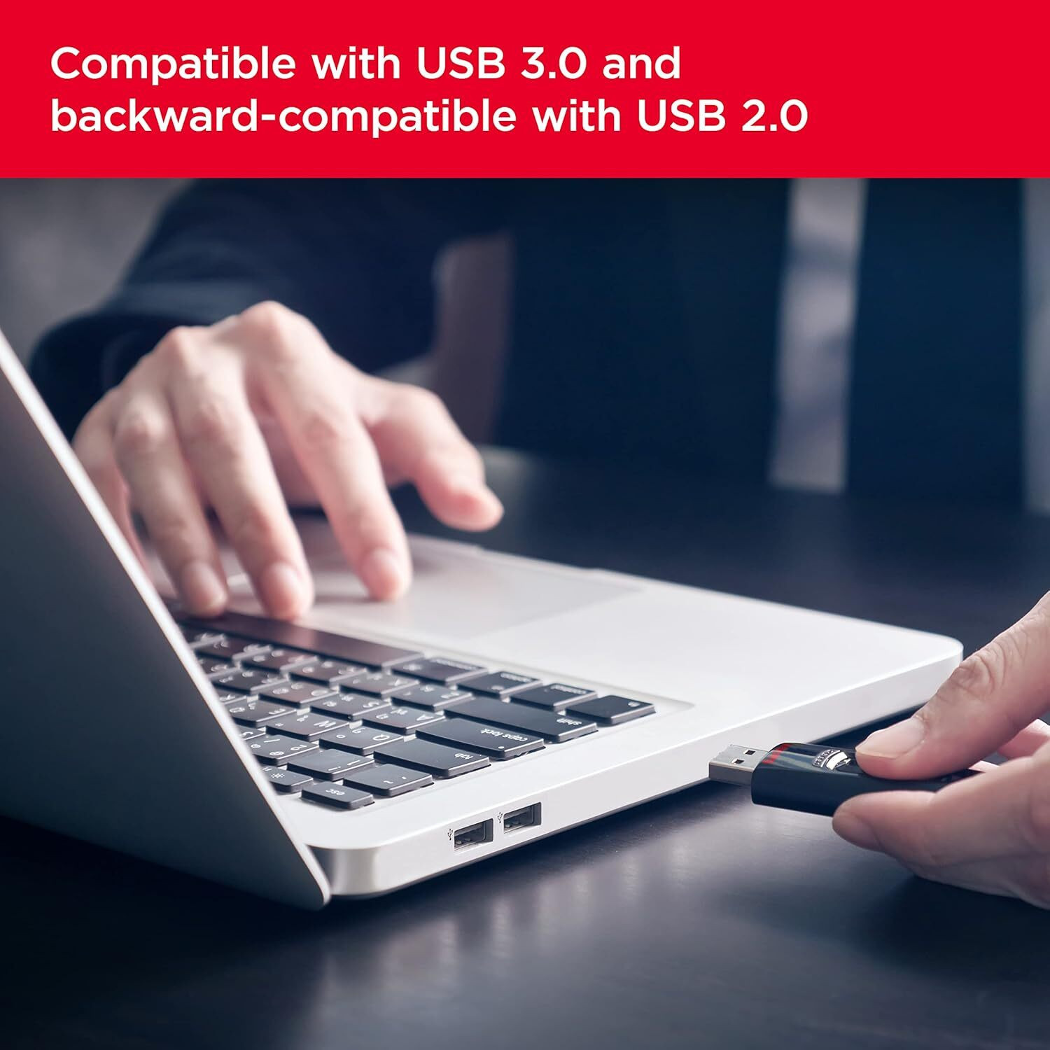 Image of SanDisk 128GB, USB 3.0, Flash Drive, Upto 130MB /s R, Pendrive, Black, 5Y Warranty 128 GB Pen Drive Compatible with Desktop Computer, Mobile, Laptop USB 3.0 Plastic Case (Black)
