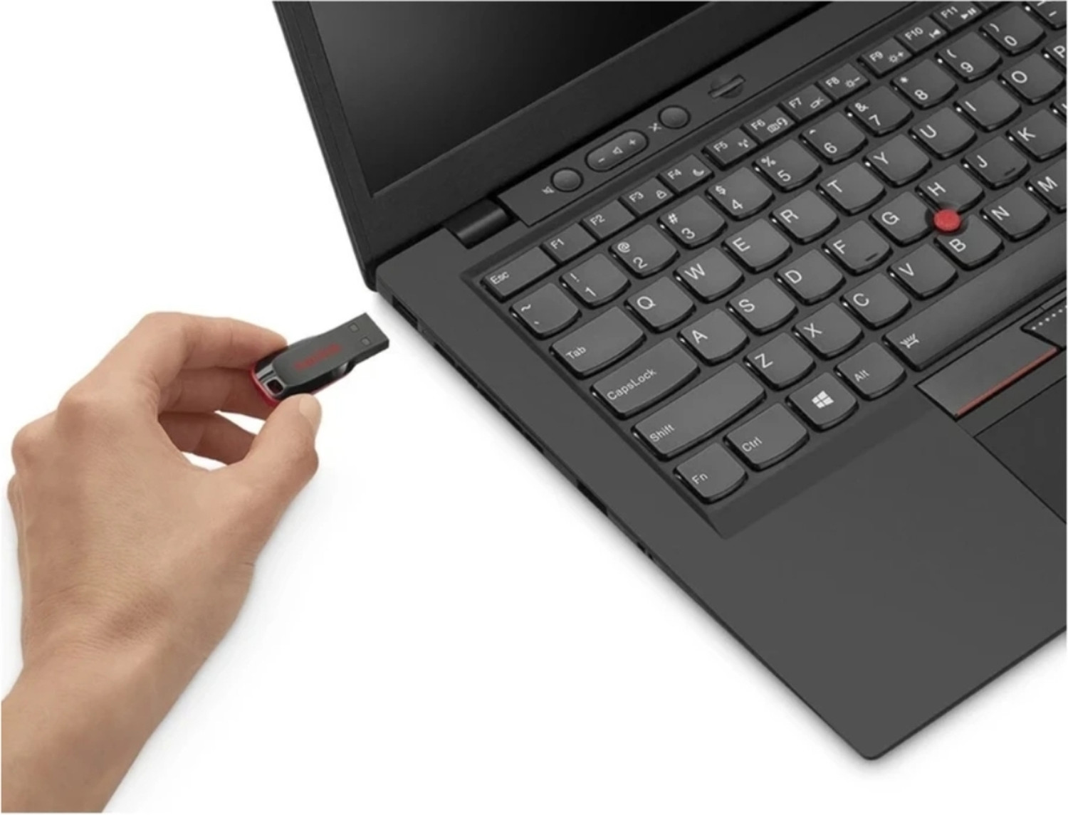 Image of SanDisk SDC273-512G 512 GB Pen Drive Compatible with Laptop, Netbook, Desktop Computer USB 2.0 Plastic Case (Black)