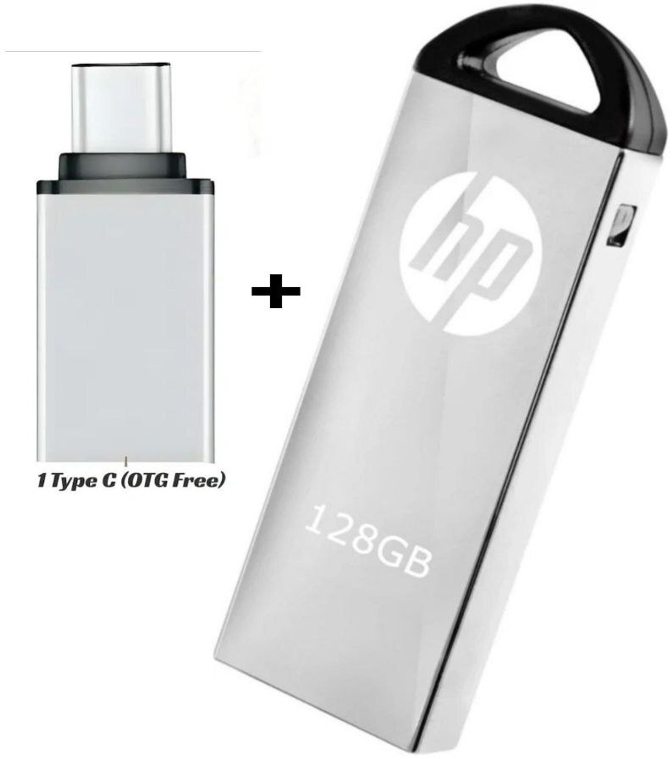 HP v220n 128 GB Pen Drive Compatible with Laptop, Audio Player, Deskto