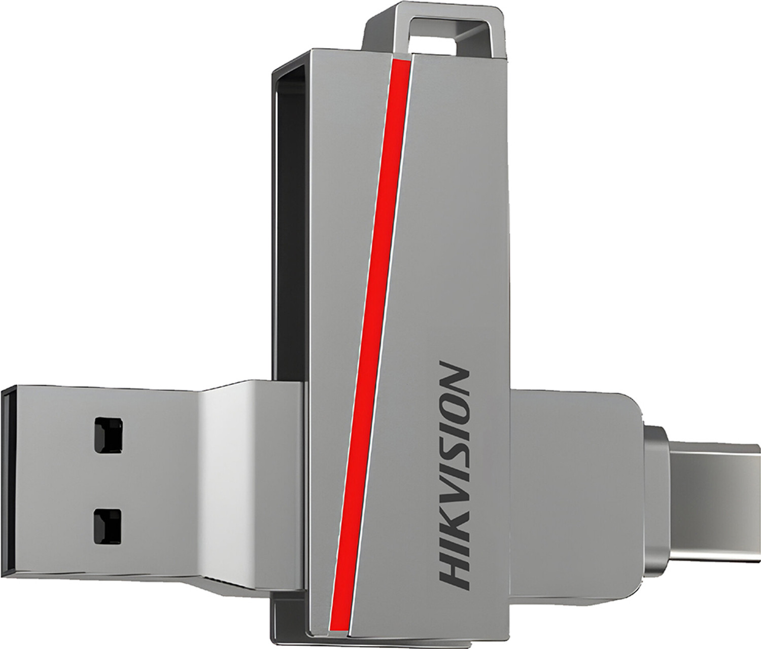 Image of Getmor computer and mobile storage type-C and usb type-A 2 TB OTG Drive Compatible with Desktop Computer, Laptop, Mobile, Television, Audio Player USB 3.0 Metal Case (Silver, Type C)