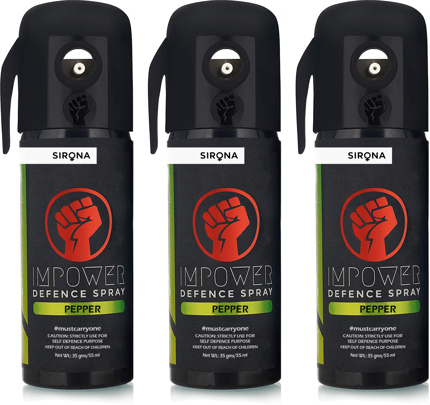 IMPOWER Self Defence Pepper Spray Pepper Stream Spray