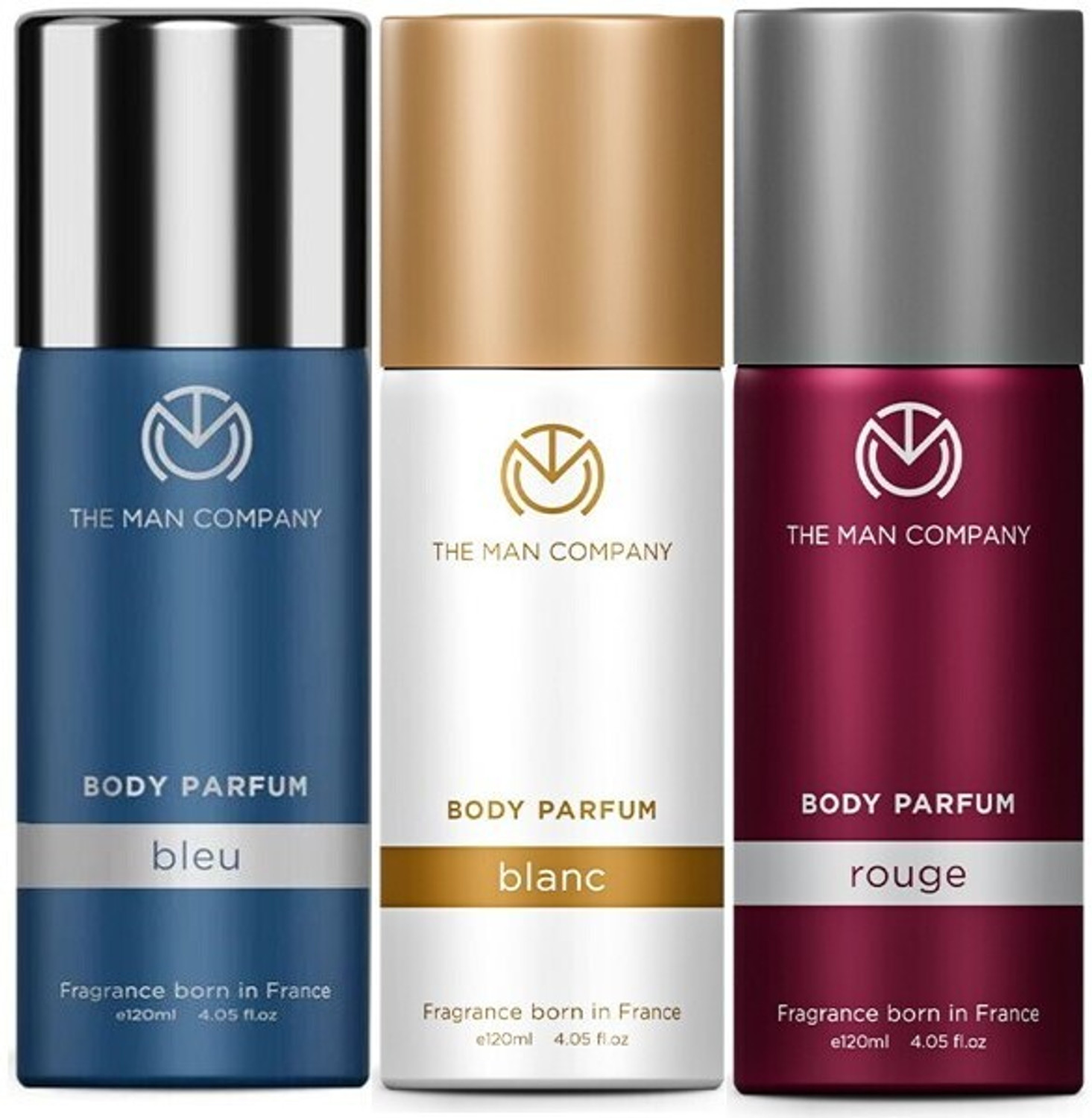 THE MAN COMPANY Body Perfume Trio (Blanc, Rouge and Bleu ) Eau de Parf