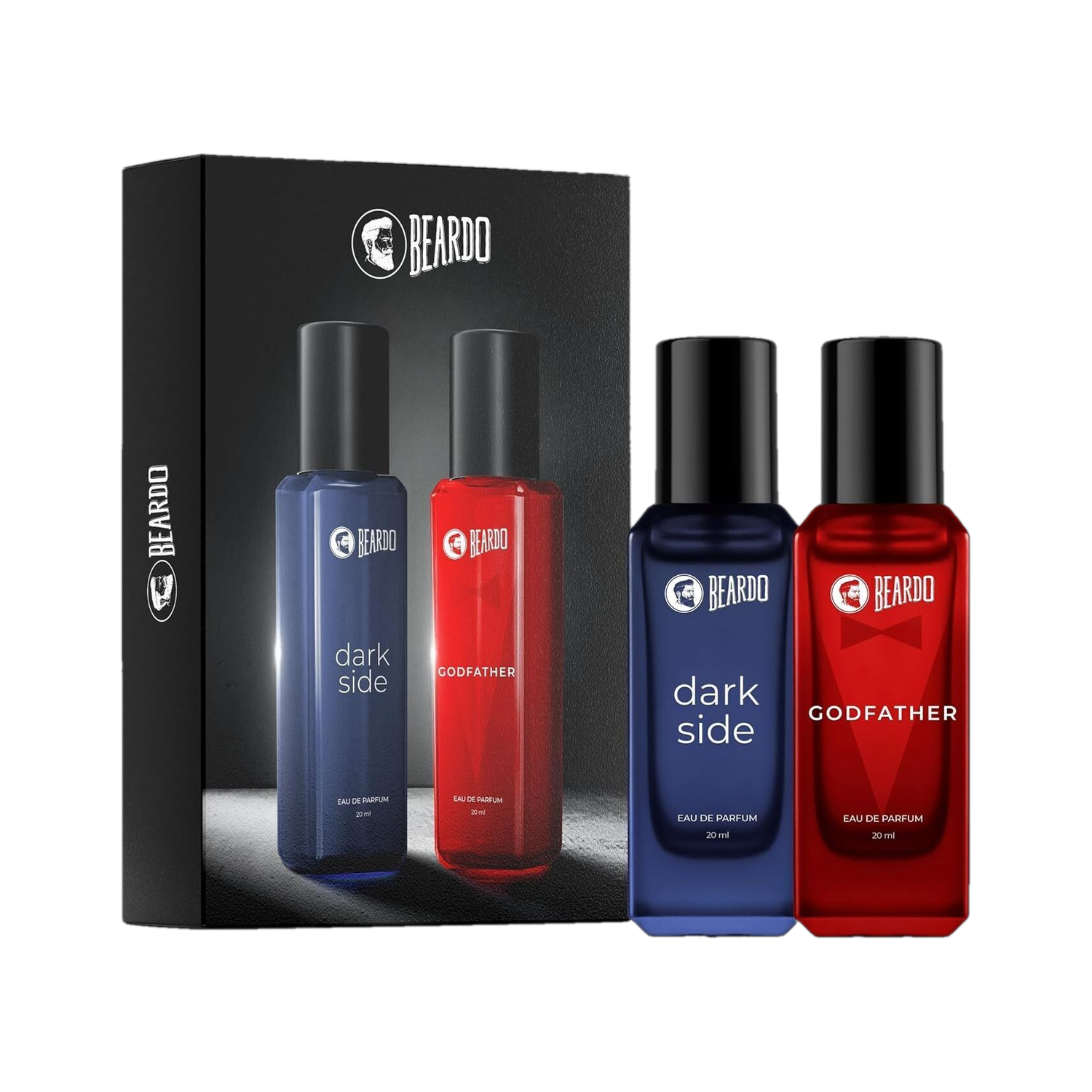 BEARDO Dark Side & Godfather EDP Perfume Set of 2 Pcs | Strong & Long Lasting Fragrance Eau de Parfum - 40 ml