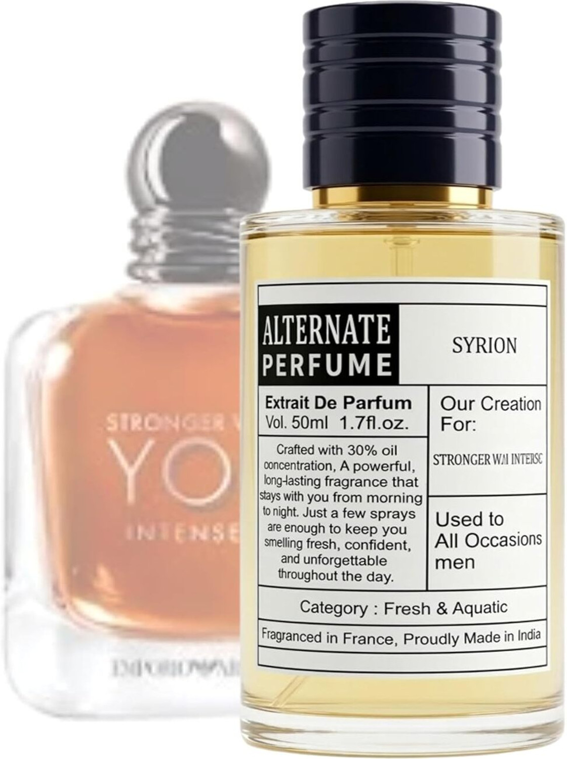 Image of Alternate perfume SY-RIO-N Long Lasting Perfume For Men |Strong&Long Lasting |Warm Spicy Sweet Extrait De Parfum - 50 ml (For Men)
