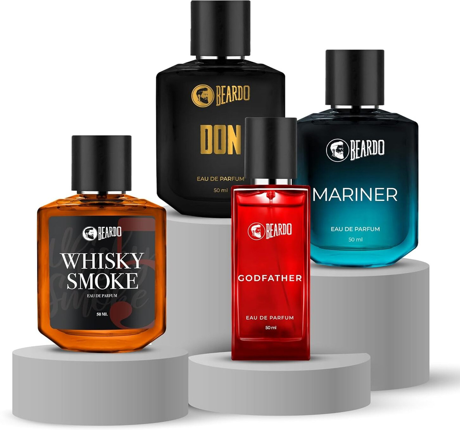 BEARDO Whiskey Smoke, Mariner, GodFather & Don Perfume |Strong & Long 