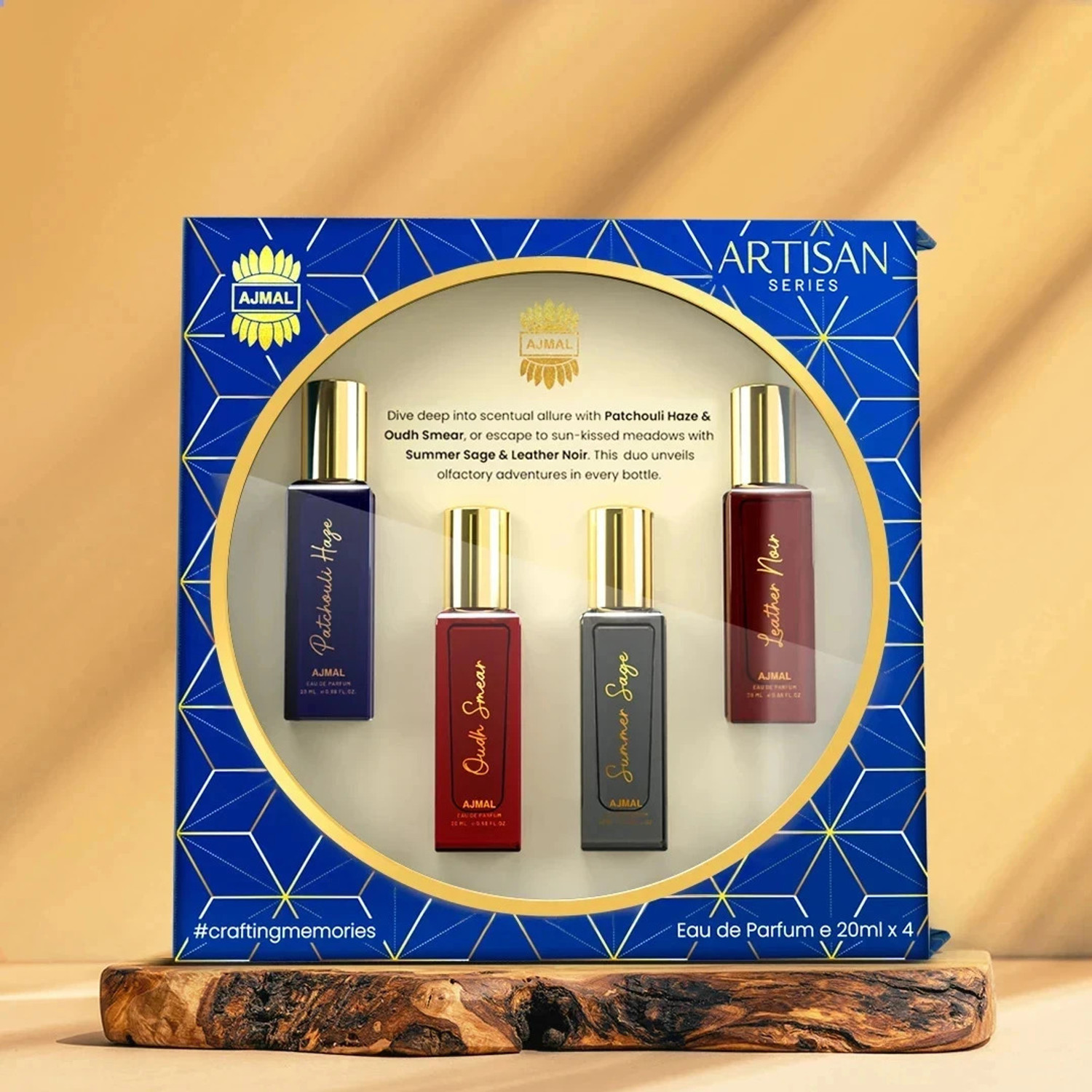 Image of Ajmal Qasida long lasting unisex perfume, gift set for men, women Eau de Parfum - 60 ml (For Men & Women)