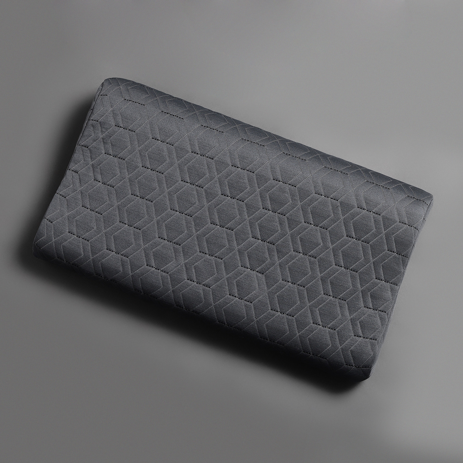 Image of LA VERNE Memory Foam Sleeping Pillow Pack of 1 Geometric Cervical Contour Memory Stomache / Side Sleepers / Anti-Snoring