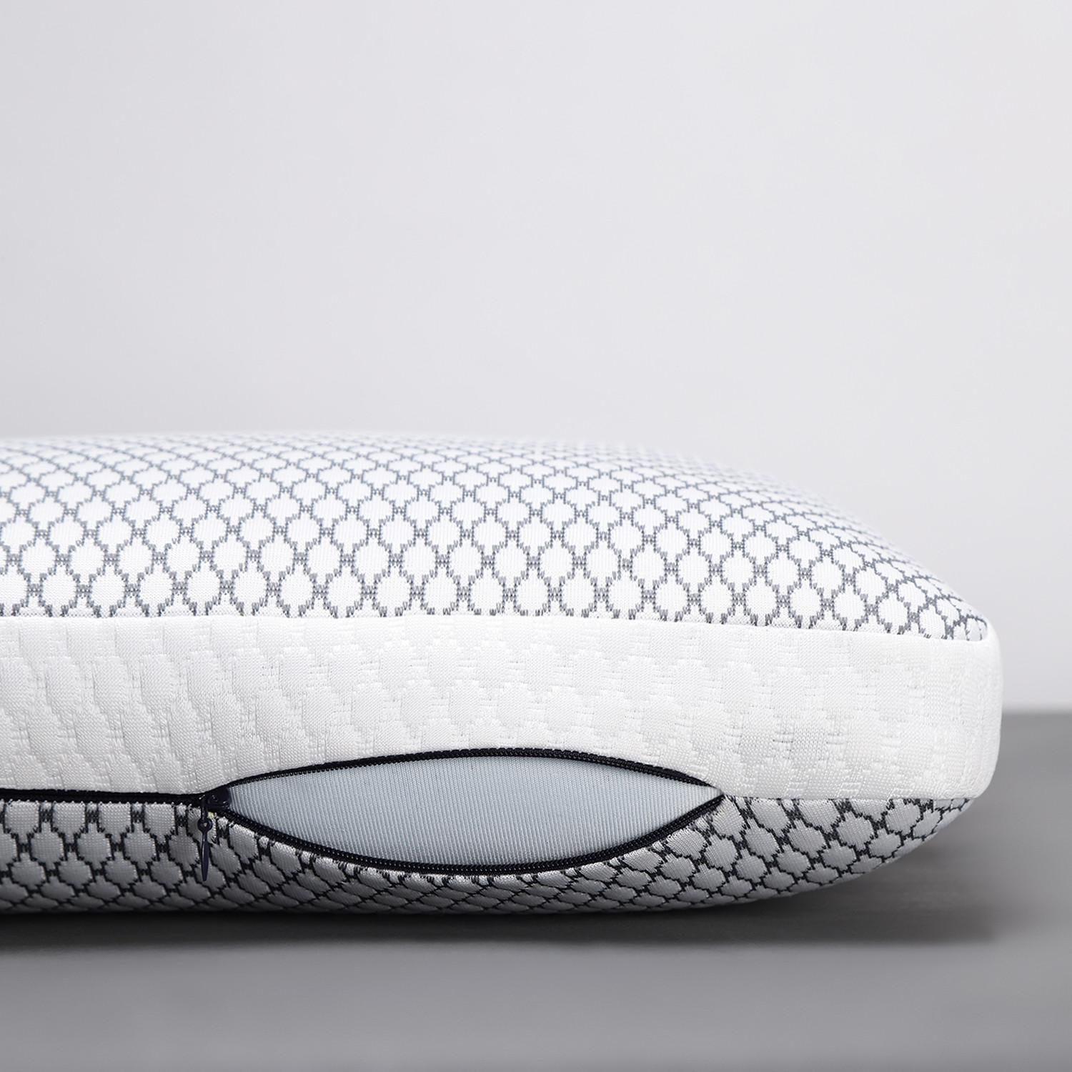 Image of LA VERNE Memory Foam Sleeping Pillow Pack of 2 Geometric Luxury