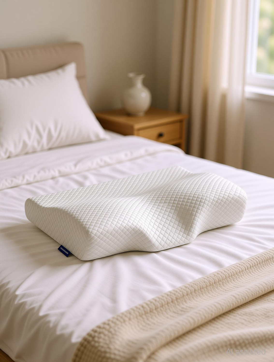 wellgiver memory foam cervical pack 1 geometric pillow neck pain gel o