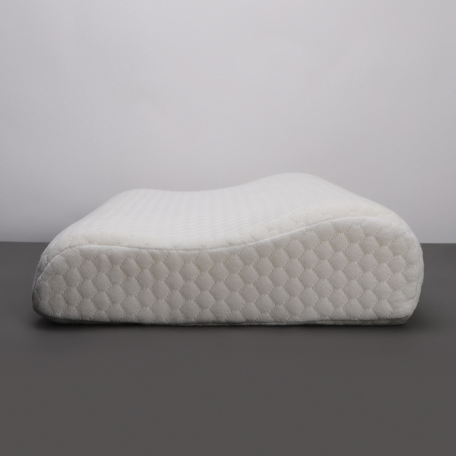 Image of LA VERNE Memory Foam Sleeping Pillow Pack of 2 Geometric Luxury Contour