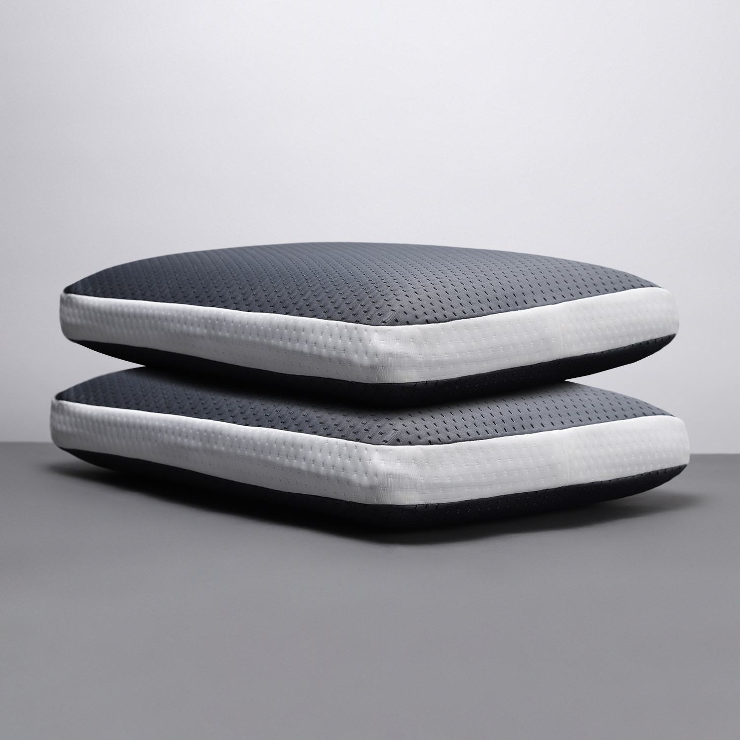 Image of LA VERNE Memory Foam Sleeping Pillow Pack of 2 Geometric Luxury