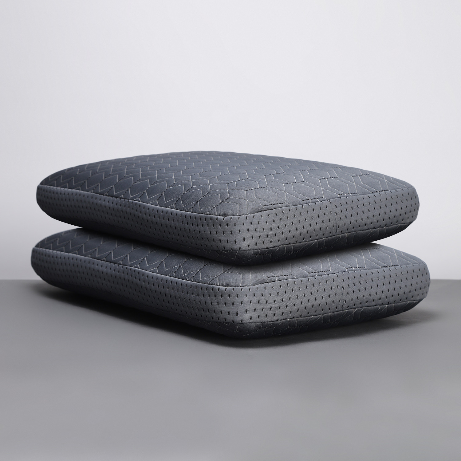 Image of LA VERNE Memory Foam Sleeping Pillow Pack of 2 Geometric Luxury