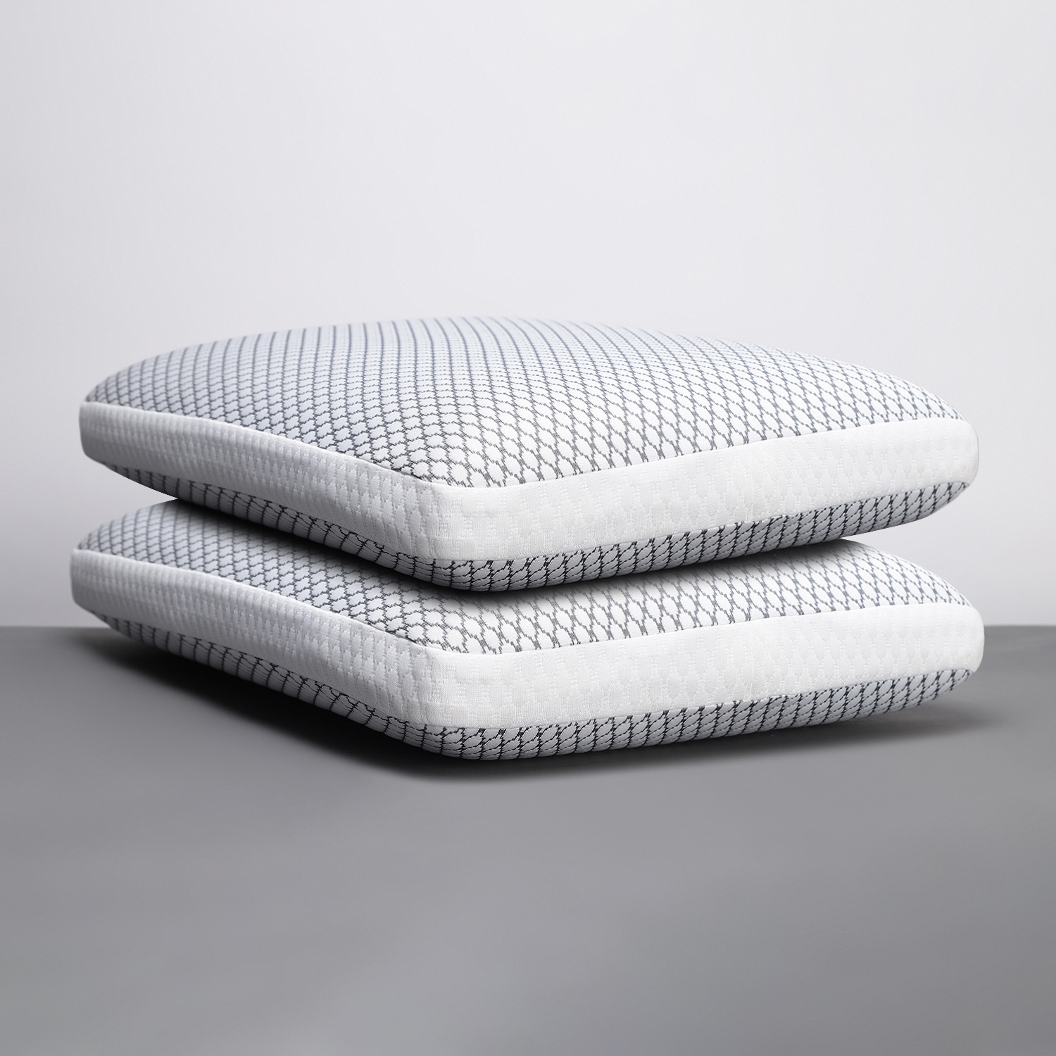 LA VERNE Luxury Memory Foam Geometric Sleeping Pillow Pack of 2