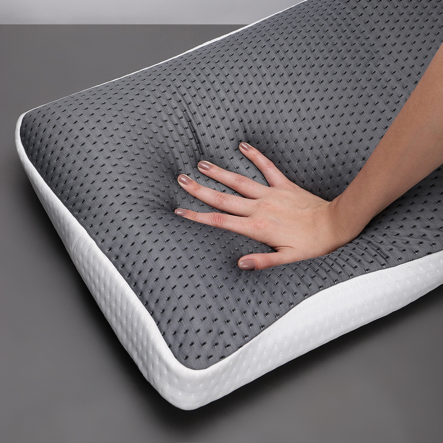 Image of LA VERNE Memory Foam Sleeping Pillow Pack of 1 Geometric Luxury