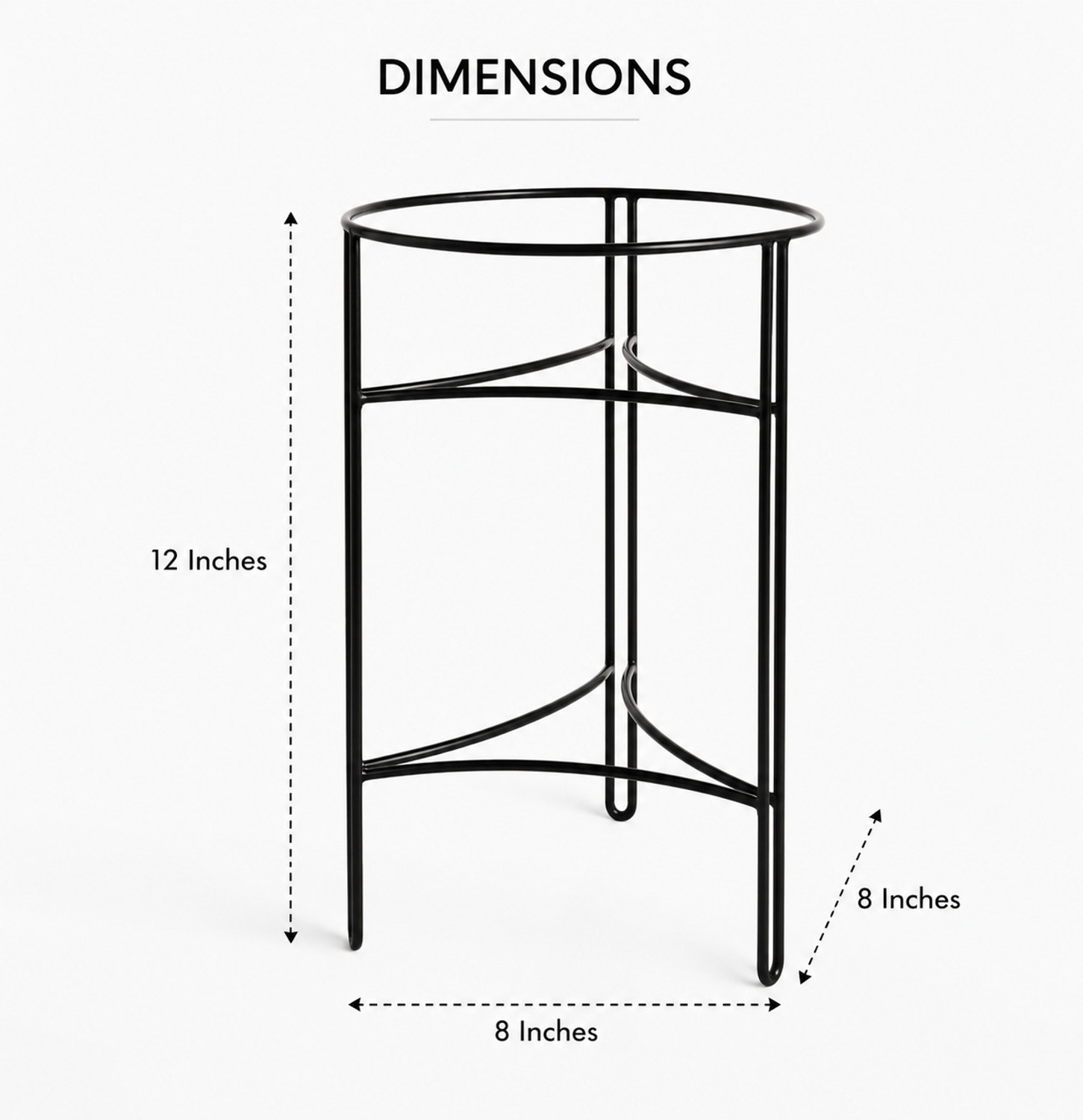 Image of Abhi Creation Plant Stand for Balcony, Garden | Pot Stands for Outdoor & Indoor Plant Container Set (Metal)
