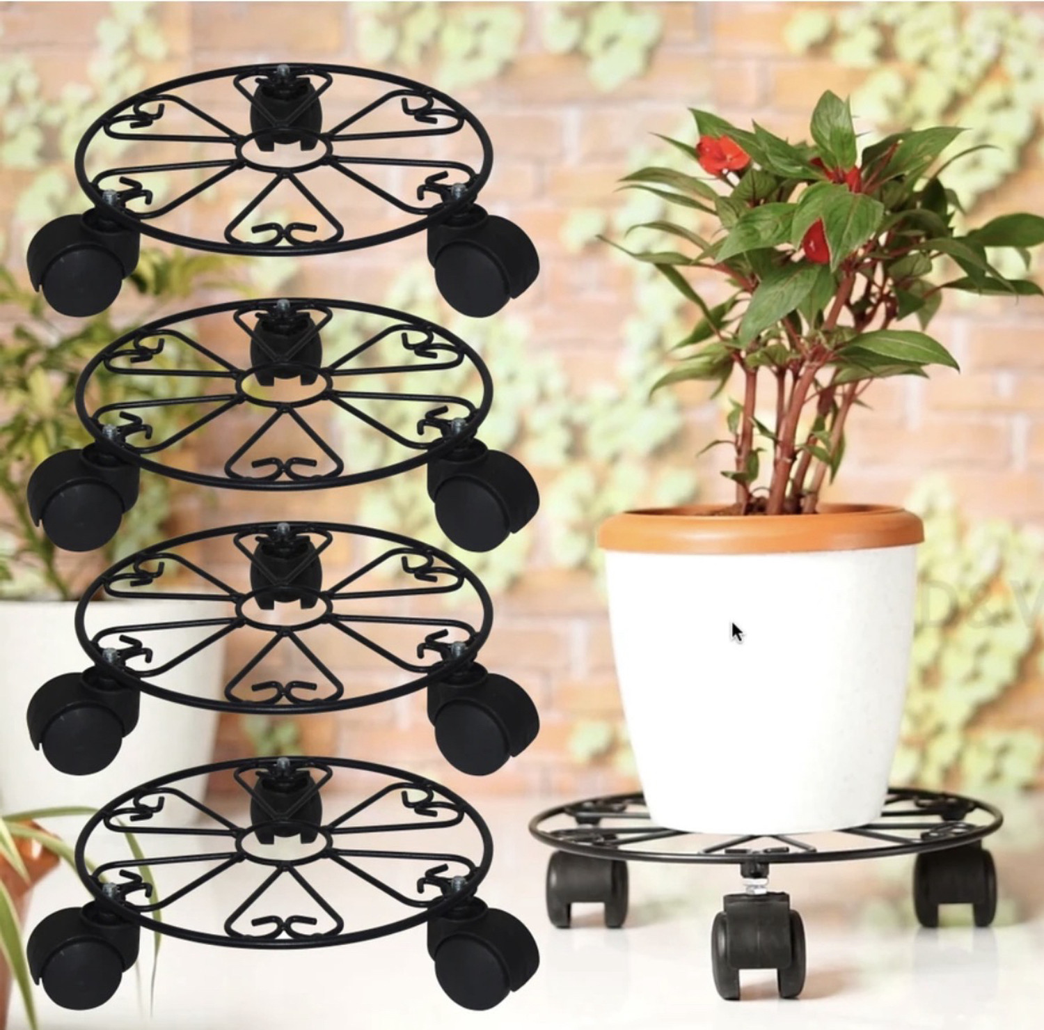 Image of Tarnish Plant Container Set (Metal)