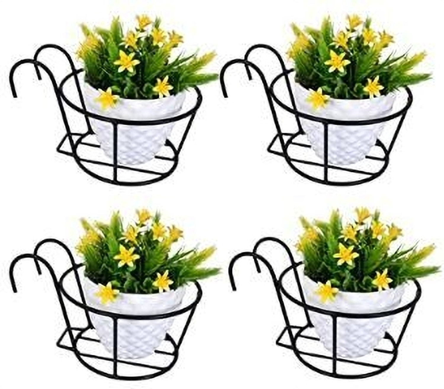 Image of GEMPLAST Flora Vertical Garden Planter-Used for Both Indore and Wall Gardening-Lightweight Wall Hanging Planter-Garden hanging pots for plants Pack of 15 Plant Container Set (Pack of 15, Plastic)
