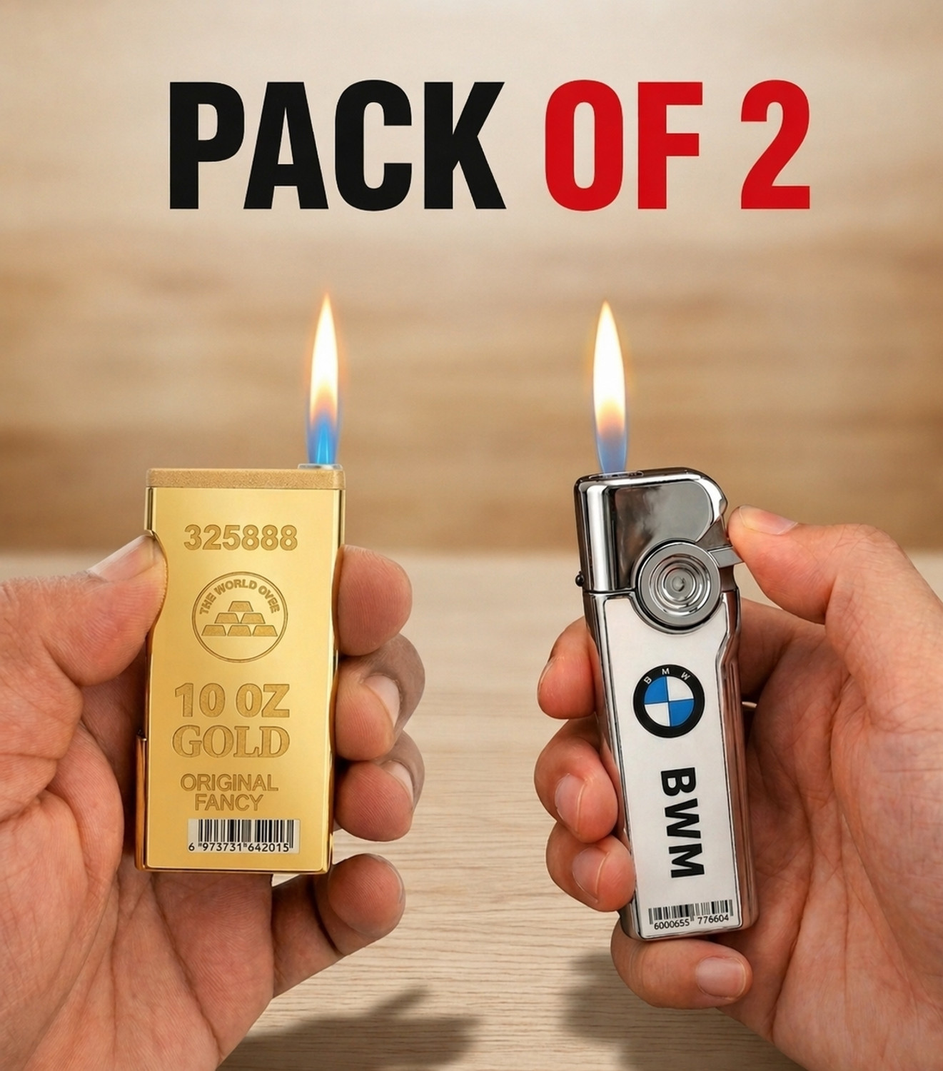 Image of AAKTRADERS Cigrette lighter 01 CIGARETTE LIGHTER Pocket Lighter (mate black)