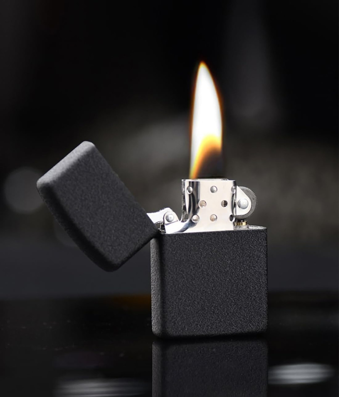 Image of AAKTRADERS Cigrette lighter 01 CIGARETTE LIGHTER Pocket Lighter (mate black)