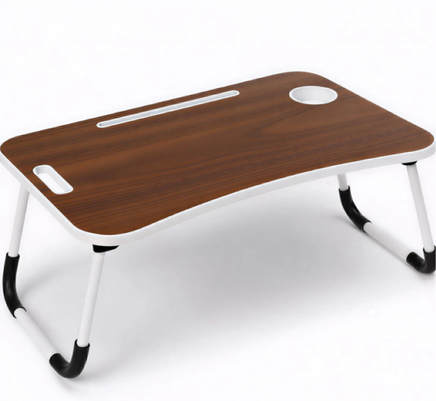 Image of Story@home LT1407 Wood Portable Laptop Table (Finish Color - Sky blue, Pre Assembled)